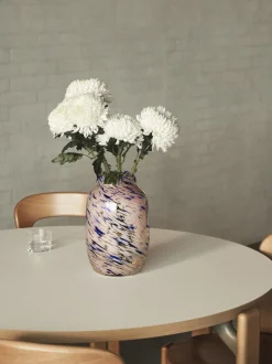 - Splash Vase - Round - L - lys pink og blå*Hay Online