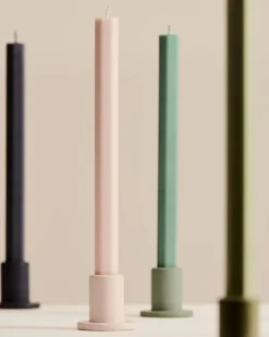 - Stearinlys - Hexagon - Sæt med 4 stk. - Dark*Hay Clearance