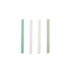 - Stearinlys - Square - Sæt med 4 stk. - Pastel^Hay Discount