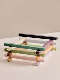 - Stearinlys - Square - Sæt med 4 stk. - Pastel^Hay Discount