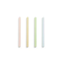 - Stearinlys - Square - Sæt med 4 stk. - Fresh*Hay Hot