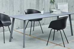 - Stol AAC26 - Soft sort med sorte ben - about a chair AAC 26^Hay Discount