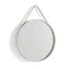 - "Strap Mirror" Spejl Ø50 cm - Lys grå^Hay Online