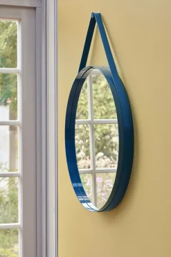 - "Strap Mirror" Spejl Ø70 cm - Lys grå*Hay Best