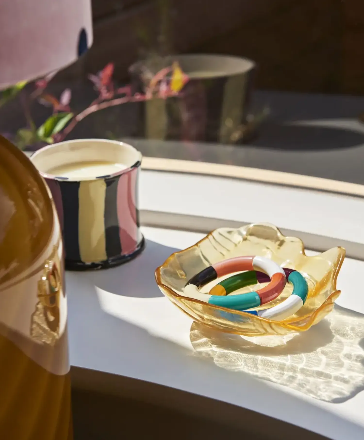 - Stripe Scented Candle, Orange Flower^Hay Online