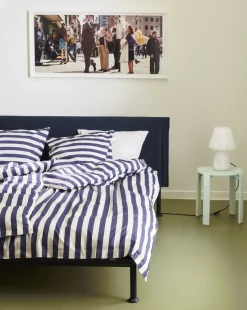 - Été Bed Linen - Dynebetræk - midnight blue og light grey (140 x 200 cm)*Hay Sale