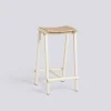 - Taburete 8 Bar Stool - Eggshell - Lacquered Oak Veneer Seat - Lav model 65 cm*Hay Outlet
