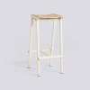 - Taburete 8 Barstol - Eggshell - Lacquered Oak Veneer Seat - Høj model 75 cm*Hay Hot