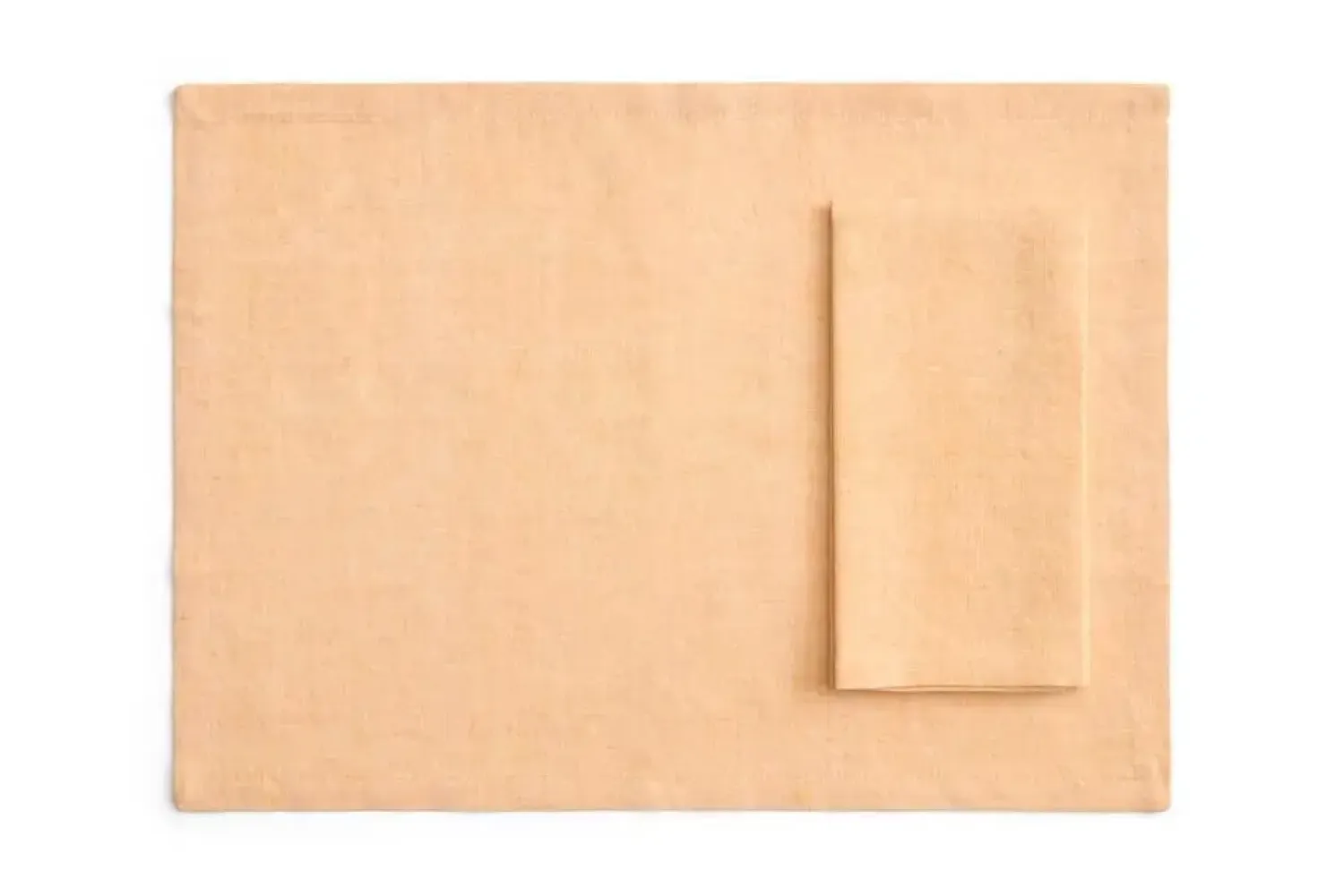 - Tavolo Napkin/Placemat - Set of 4 - Soft orange^Hay New