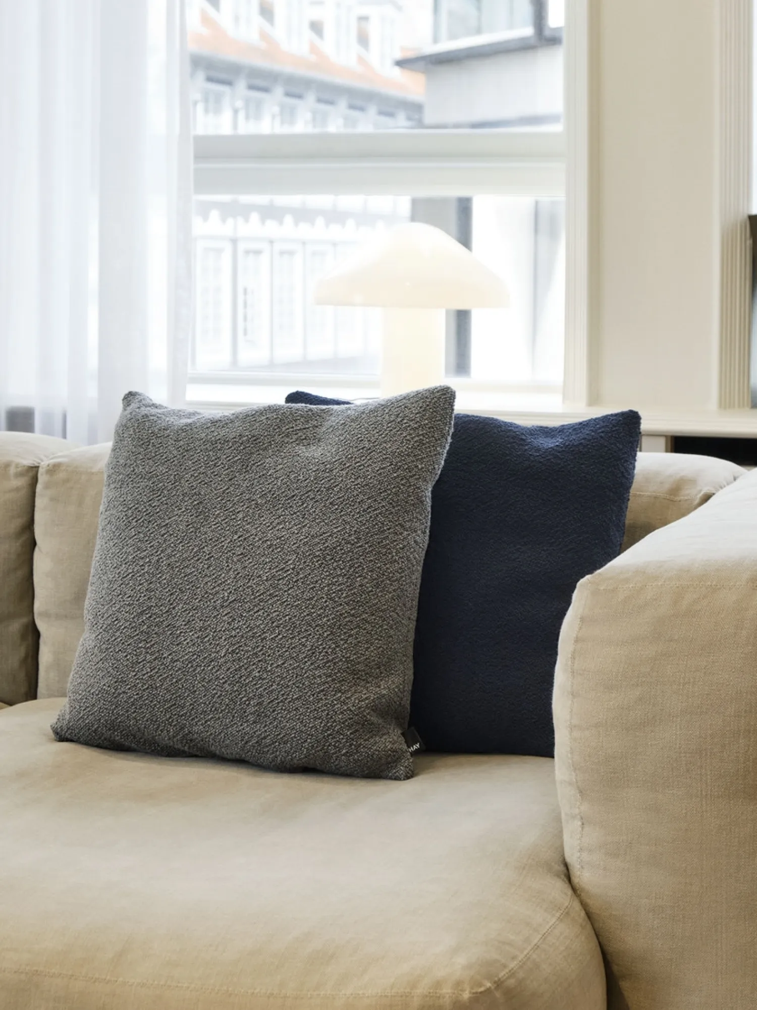 - Texture Cushion - 50 x 50 - Pigeon blue^Hay Discount