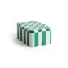 - Tin Container - Green and off-white*Hay Best