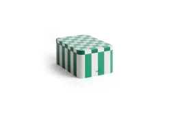 - Tin Container - Green and off-white*Hay Best