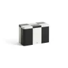 - Tin Container - Medium - Black/Off-white^Hay Discount