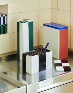 - Tin Container - Medium - Black/Off-white^Hay Discount