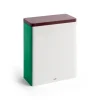 - Tin Container - Off-White, burgundy and green^Hay Best