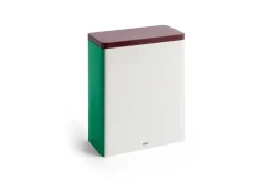 - Tin Container - Off-White, burgundy and green^Hay Best