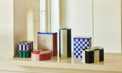 - Tin Container - Small - Green/Dark Blue*Hay Hot