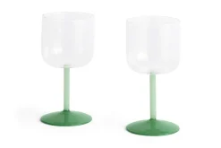 - Tint Wine Glass - Clear, jade light green and jade dark green*Hay Discount