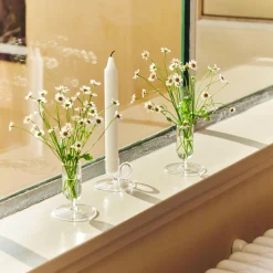 - Tiny Candleholder - Curved - Aqua*Hay Hot