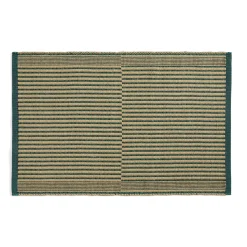 - Tæppe - Tapis - Sort og Grøn / Black and Green - 60x95 cm*Hay