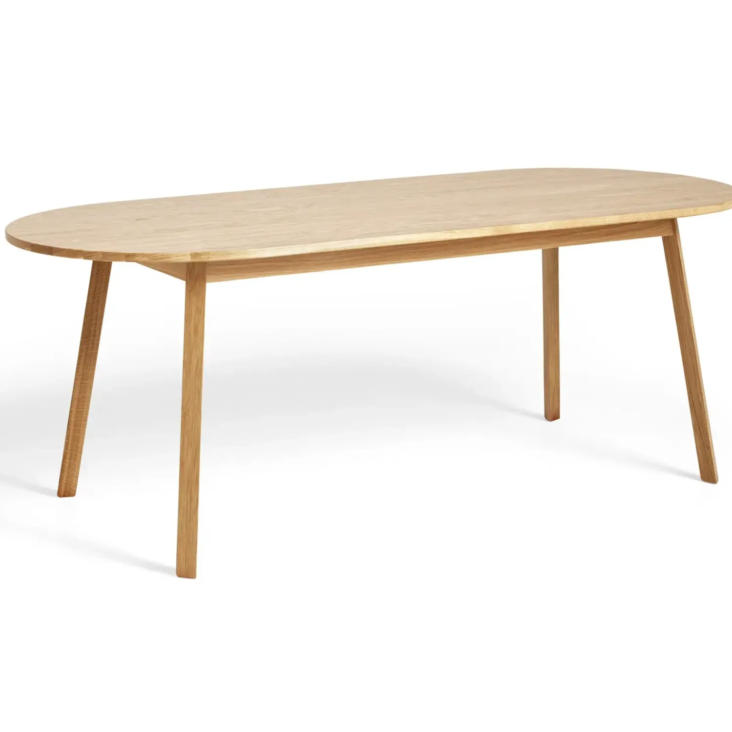 - Triangle Leg Table - 200 cm - lakeret Eg - spisebord*Hay Outlet