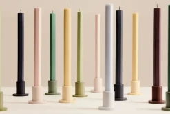 - Tube Candleholder S - Concrete - Emerald Green*Hay Clearance