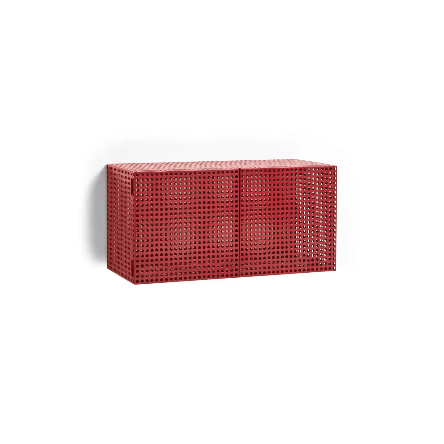 - Vægskab - Perforated Cabinet Wall - Small - Wine Red - H45 x B89 x D40*Hay Clearance