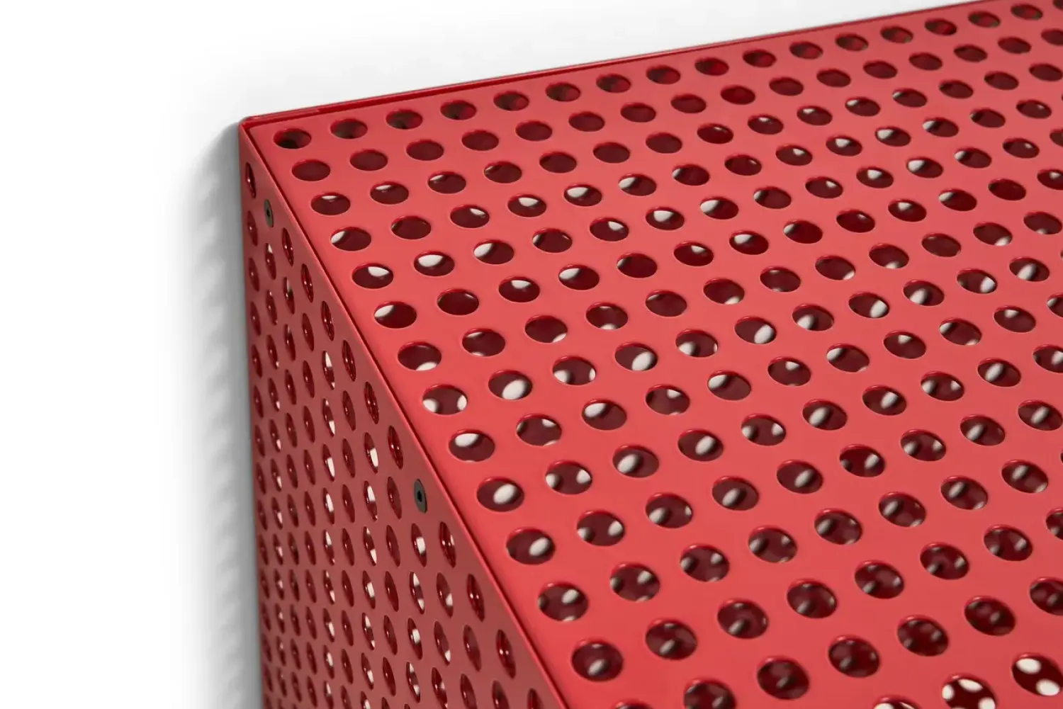 - Vægskab - Perforated Cabinet Wall - Small - Wine Red - H45 x B89 x D40*Hay Clearance