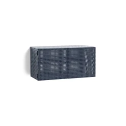 - Vægskab - Perforated Cabinet Wall - Small - Steel Blue - H45 x B89 x D40^Hay Hot