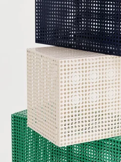 - Vægskab - Perforated Cabinet Wall - Small - Steel Blue - H45 x B89 x D40^Hay Hot