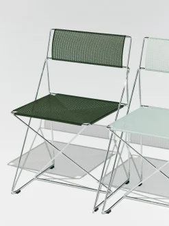 - X-Line Chair - Chromed base Indoor - Pale linden*Hay Discount
