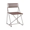 - X-Line Chair - Havestol - Powder coated steel base - Iron rød - ben og sæde*Hay