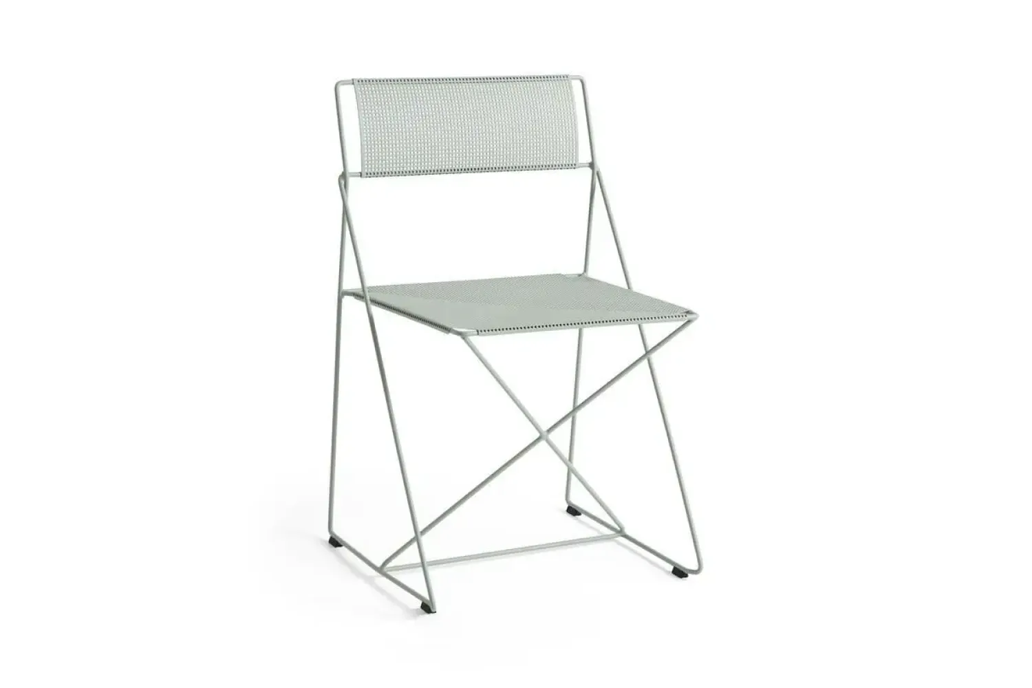 - X-Line Chair - Havestol - Powder coated steel base - Pale linden- ben og sæde*Hay Best