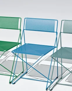 - X-Line Chair - Havestol - Powder coated steel base - Moss^Hay Clearance