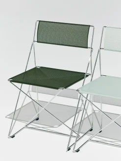 - X-Line Chair Chromed base Indoor - Moss*Hay Clearance