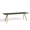 bord - CPH30 table - 200 x 90 cm - bordplade grøn linoleum/ben eg (lakeret)*Hay Online