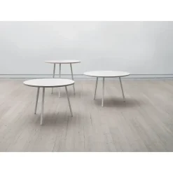 bord - Loop stand table - rundt bord - hvid - Ø 105 cm*Hay