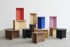 bord - Slit table Wood - High Candy red^Hay Best