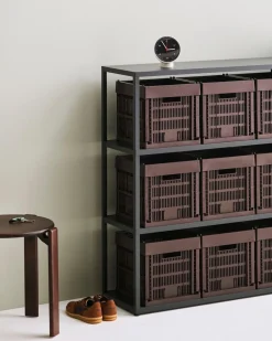 Colour Crate - Cube - Charcoal^Hay New