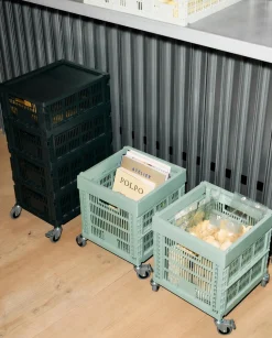 Colour Crate - Cube - Charcoal^Hay New