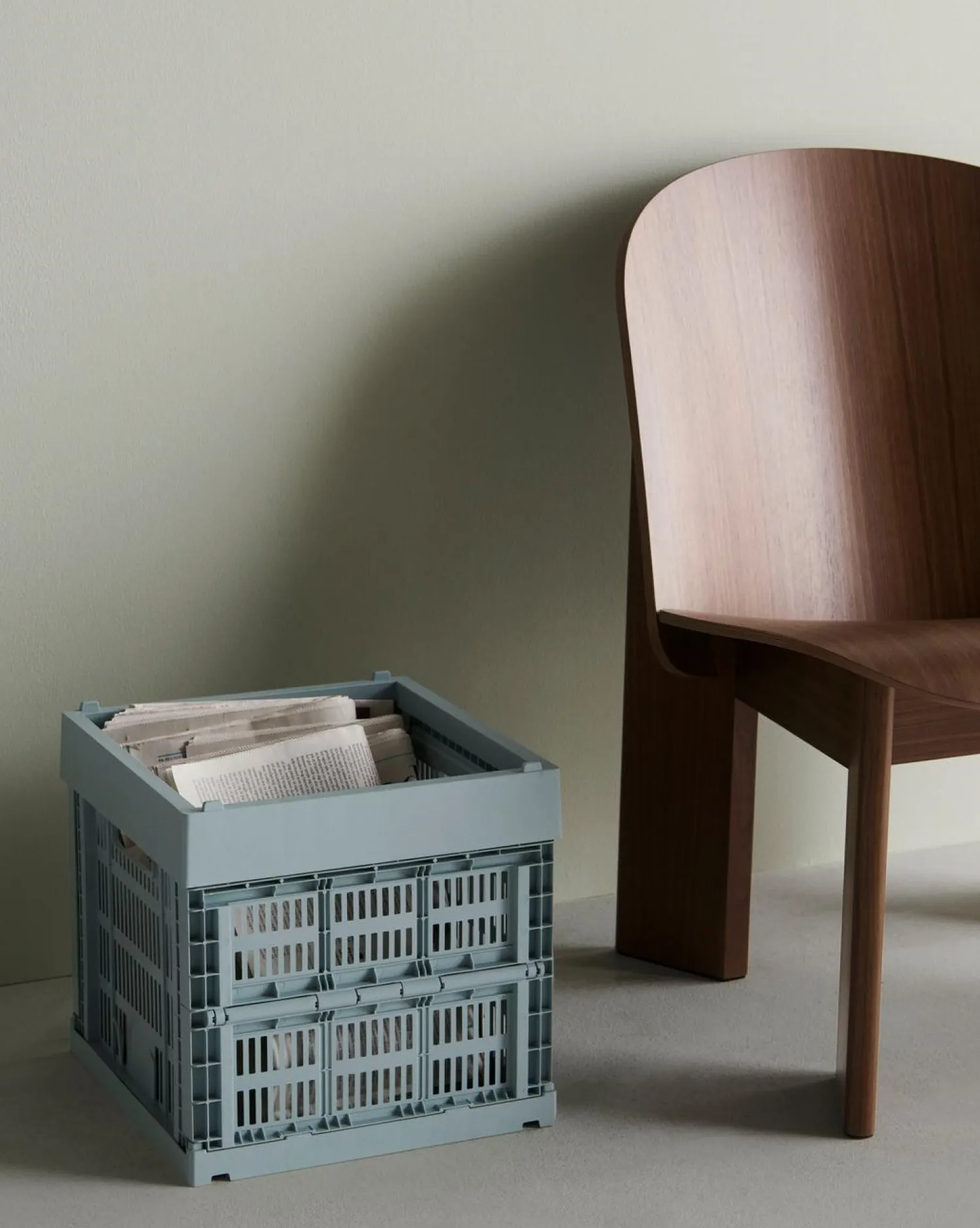 Colour Crate - Cube - Dusty blue*Hay Online