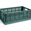 Colour Crate - Large - Dark green*Hay Hot