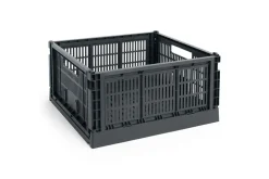 Colour Crate - Large Square - Charcoal*Hay Outlet
