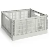 Colour Crate - Large Square - Grey*Hay