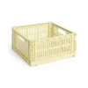 Colour Crate - Medium Square - Light yellow^Hay Discount