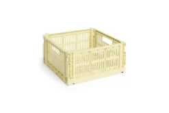 Colour Crate - Medium Square - Light yellow^Hay Discount