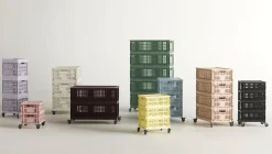 Colour Crate - Medium - Dark green*Hay Hot