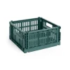 Colour Crate - Medium Square - Dark green*Hay Online