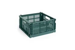 Colour Crate - Medium Square - Dark green*Hay Online