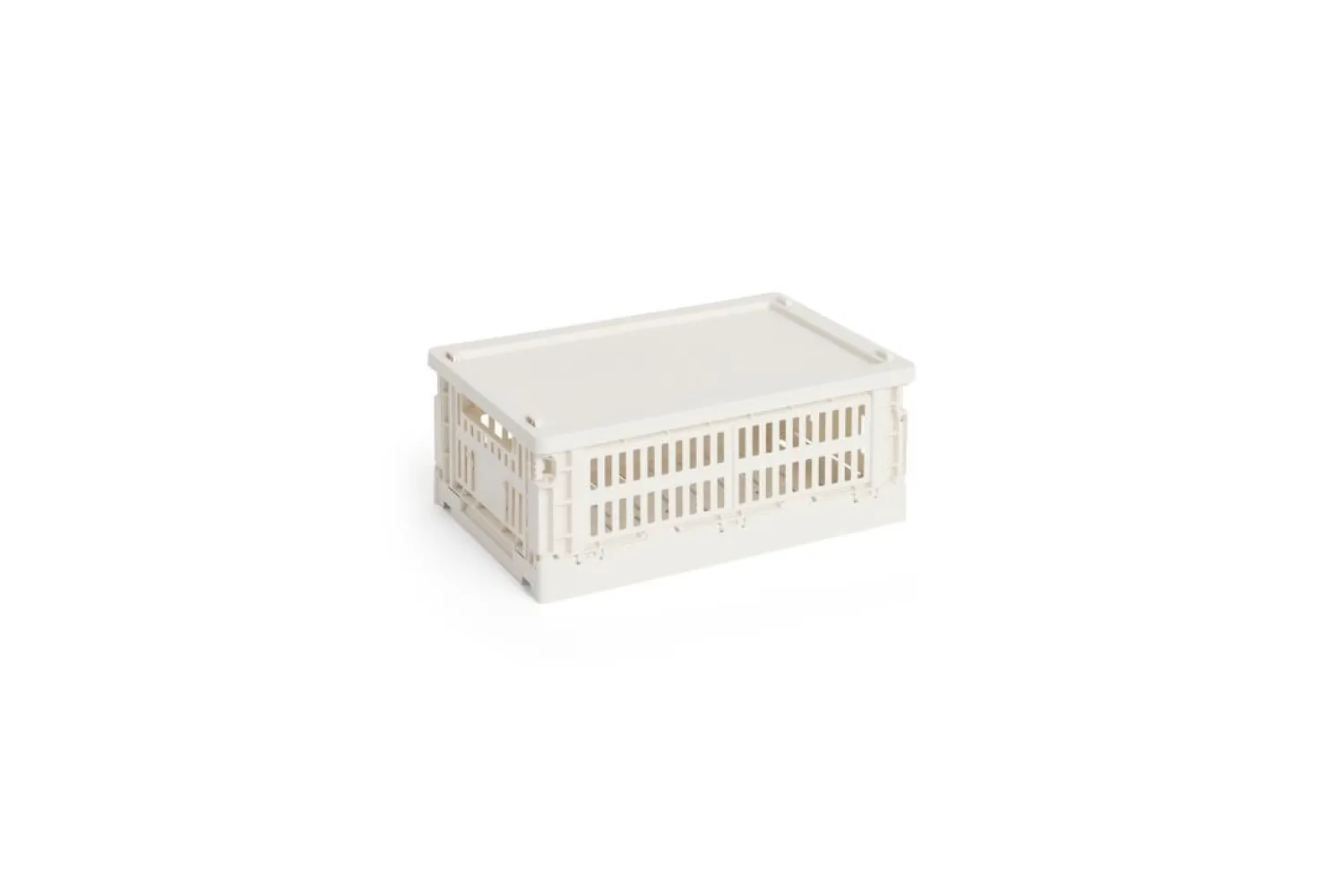 Colour Crate Lid Plastic - Small - Off-white*Hay